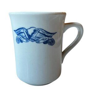 Syracuse USA Mug China Cup Coffee Restaurant Ware White Blue